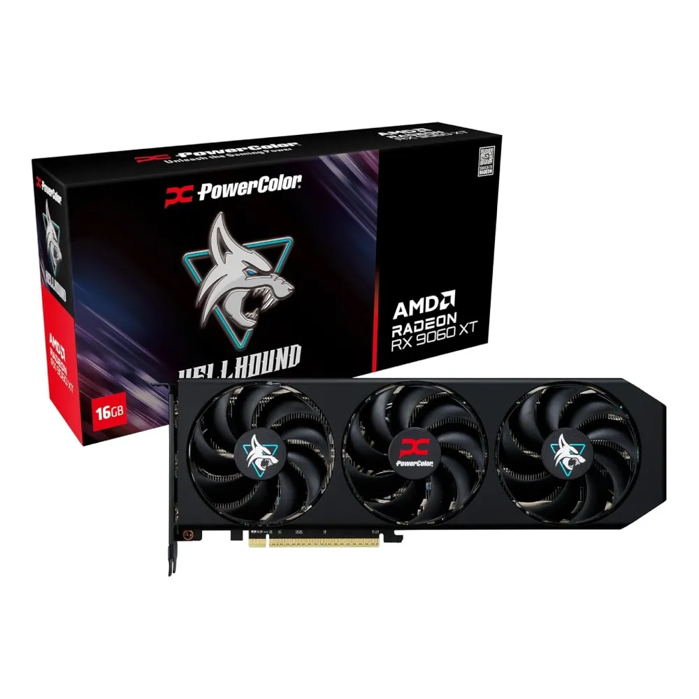 POWERCOLOR Hellhound AMD Radeon RX 9060 XT 16GB GDDR6