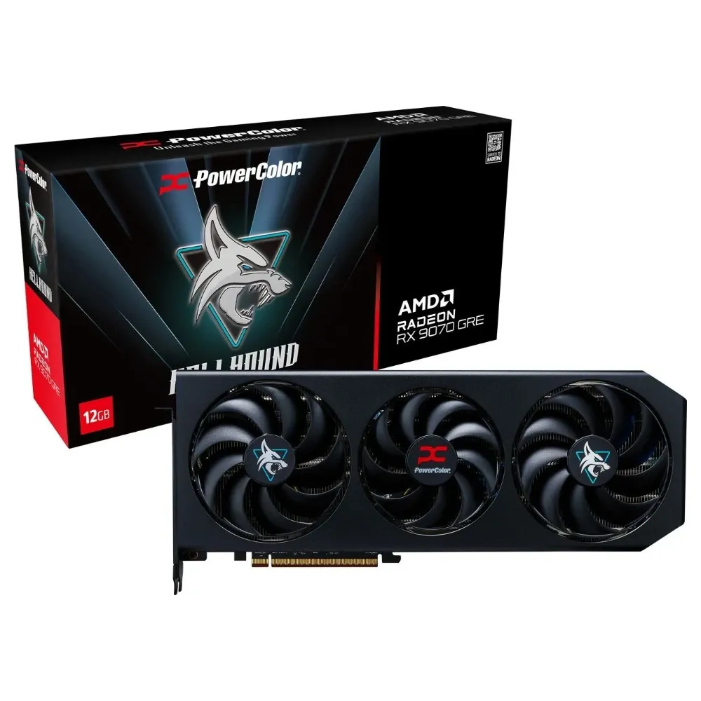 POWERCOLOR Hellhound AMD Radeon RX 9070 GRE 12GB GDDR6