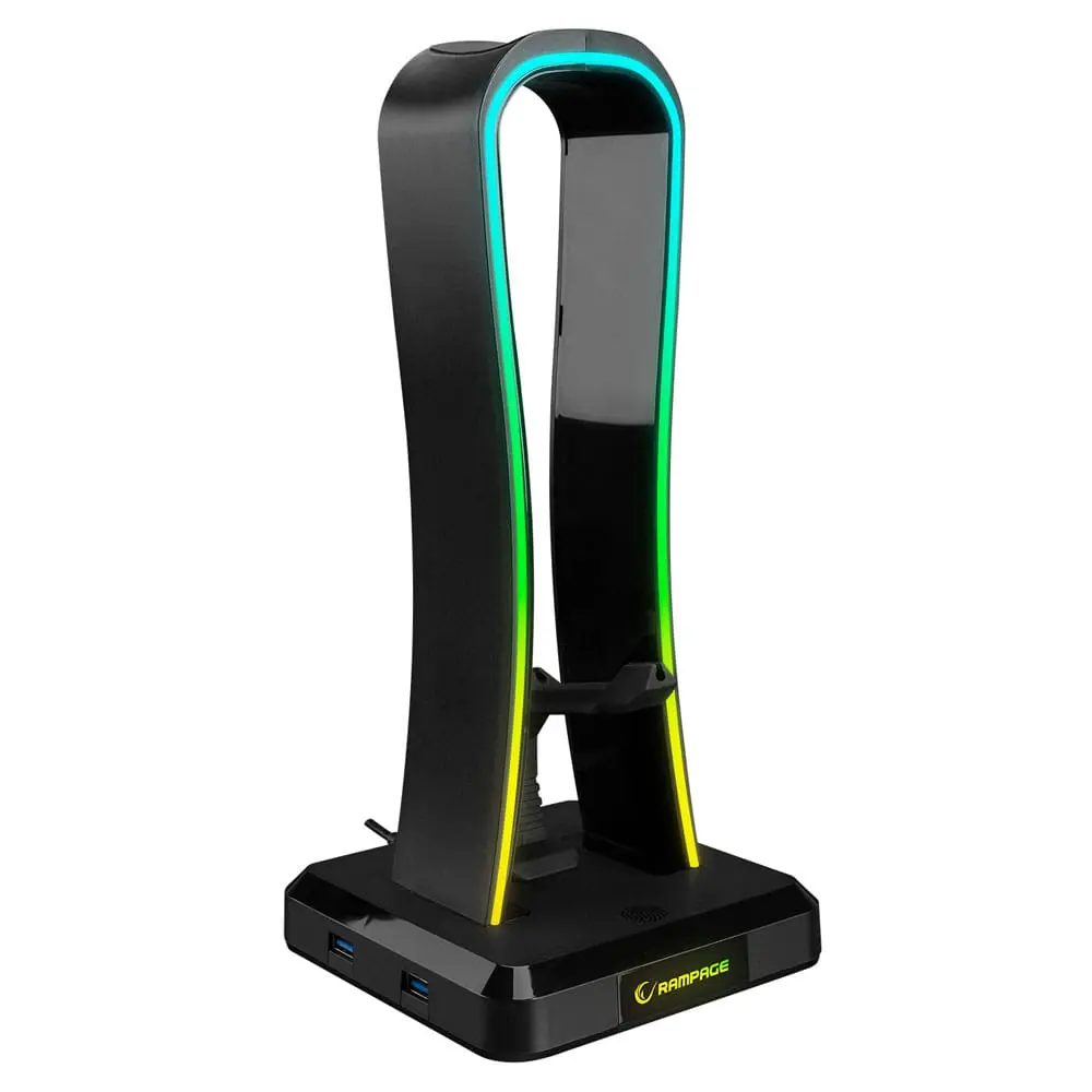 RAMPAGE RM-H77 X-Base RGB - Držač za slušalice