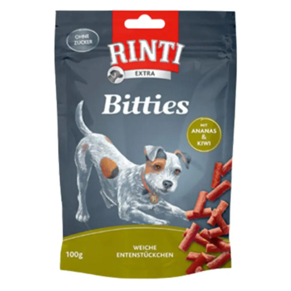 RINTI FI91346 Bitties Pačetina sa ananasom i kivijem 100 g Poslastica za pse