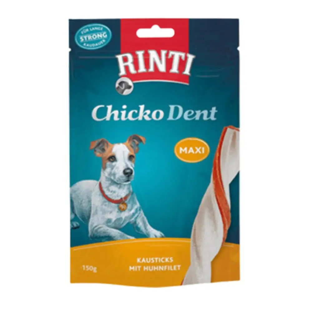 RINTI FI91655 Snack Dent Strong Maxi Čvrsti štapići za žvakanje sa piletinom 150 g Dentalna poslastica za pse