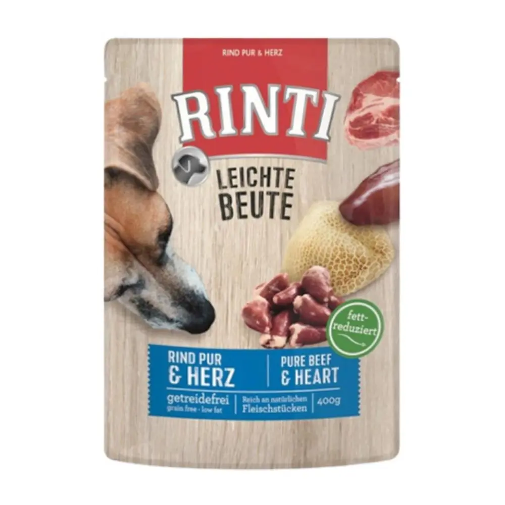 RINTI FI92443 Leichte Beute  Govedina i pileće srce 400 g Sos za pse