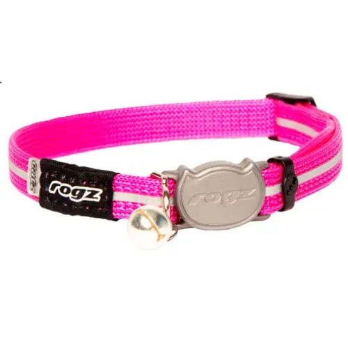 ROGZ AlleyCat Halsband Ogrlica za mačke S Pink