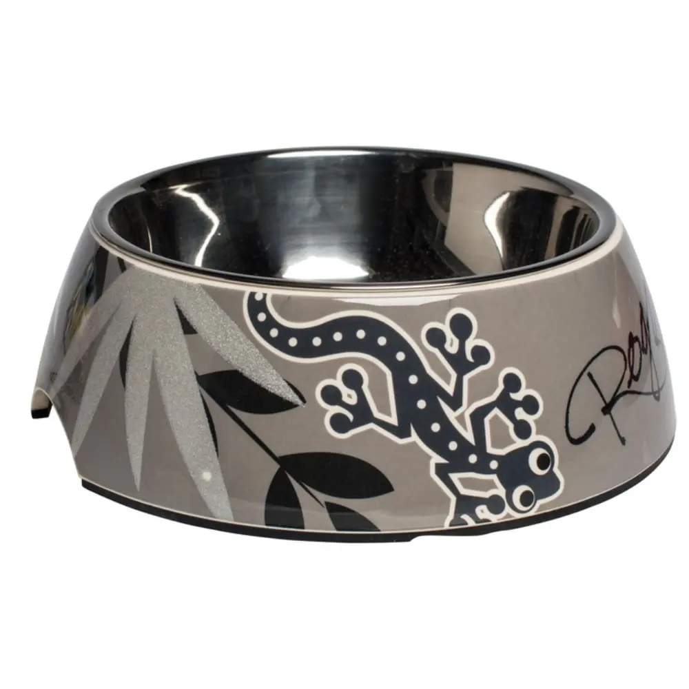 ROGZ Bubble 2 in 1 Bowl Large Činija za pse Silver Gecko