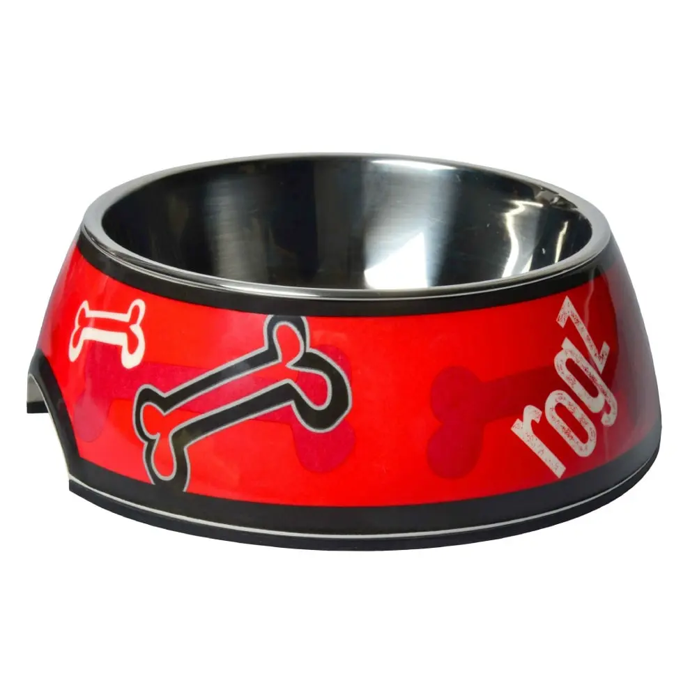 ROGZ Bubble Bowlz L Red Rogz Bone Činija