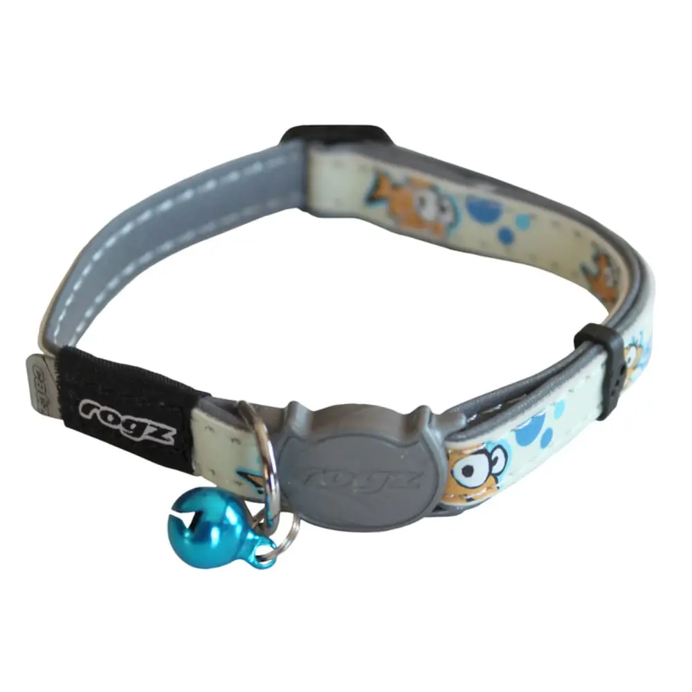 ROGZ Glowcat Safelock Collar Gold Fish 11 mm Ogrlica za mačke