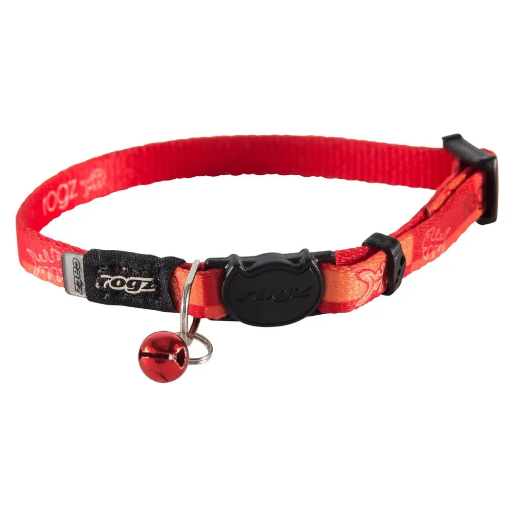 ROGZ  Kiddycat Safelock Cat Collar Tango Fishbone Ogrlica za mačke Narandžasta
