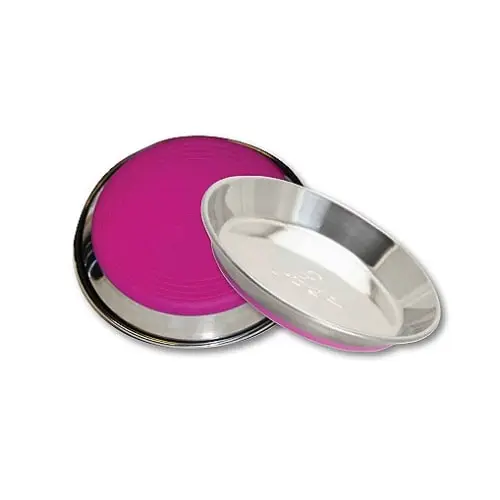 ROGZ Stainless Steel Anchovy Činija za mačke Pink