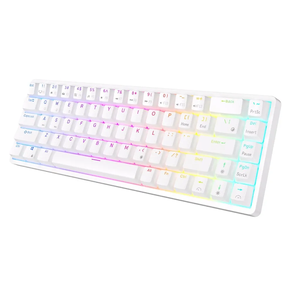 ROYAL KLUDGE G68 Brown Switch White US
