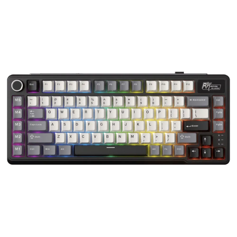 ROYAL KLUDGE L75 Cream Switch Knight Black US