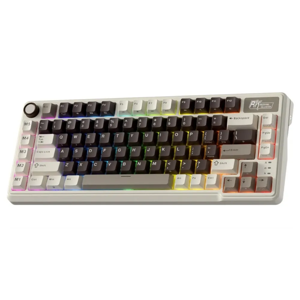 ROYAL KLUDGE L75 Cream Switch Mocha Grey US