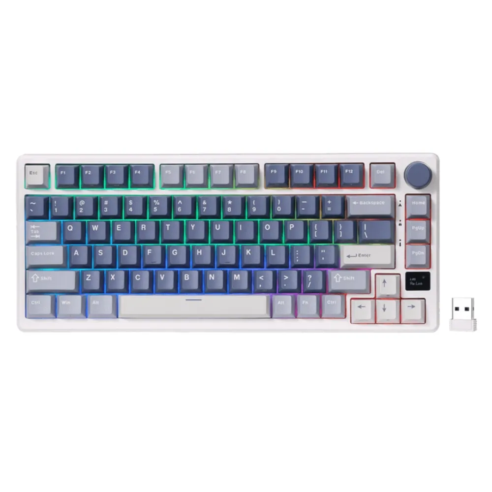 ROYAL KLUDGE M75 Silver Switch Blue US