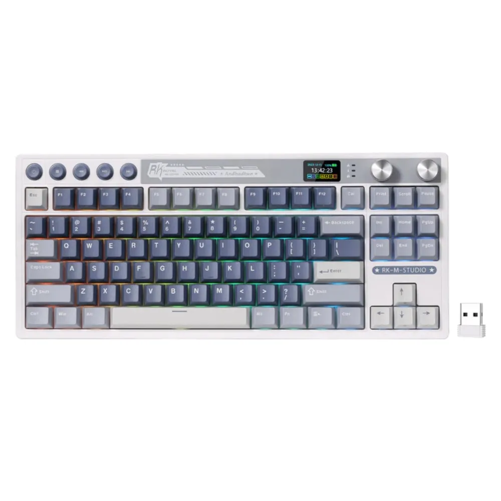 ROYAL KLUDGE M87 Cream Switch Ocean Blue US