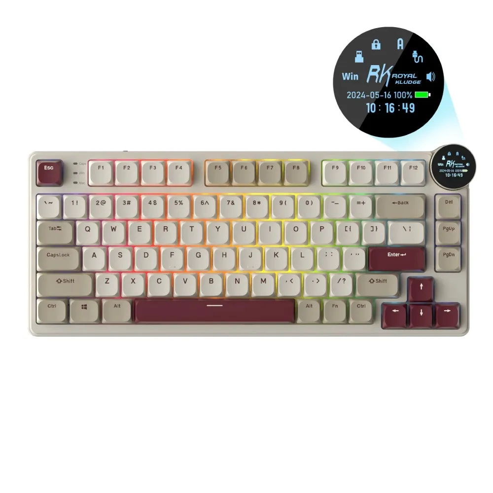 ROYAL KLUDGE N80 Brown Switch Rosy US