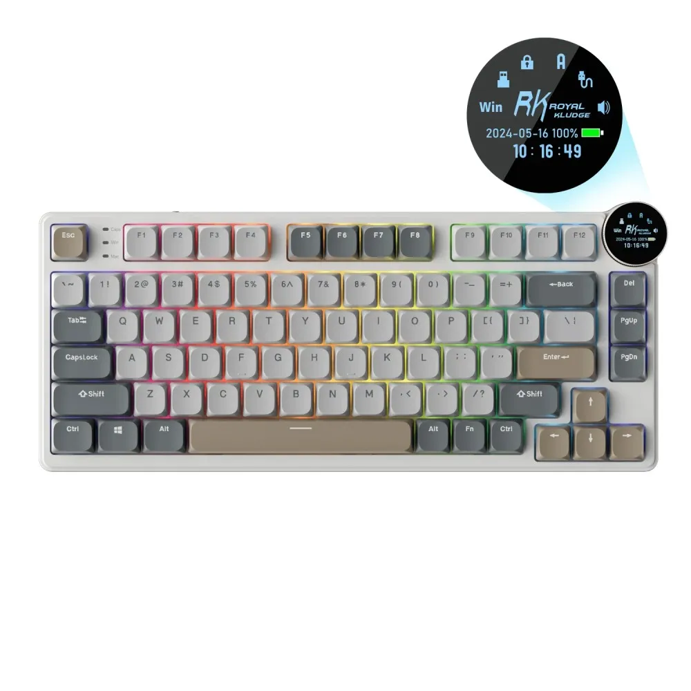 ROYAL KLUDGE N80 Red Switch Pearly Dawn US