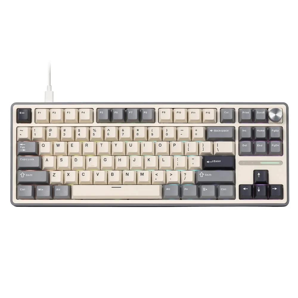 ROYAL KLUDGE R87 Pro Cream Switch Grey US