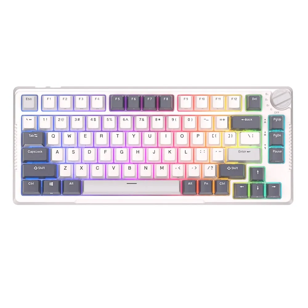 ROYAL KLUDGE RKH81 Sky Cyan Switch White US