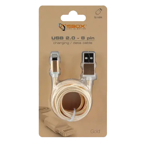S-BOX Micro USB kabl, 1.5m (Zlatni) - 834