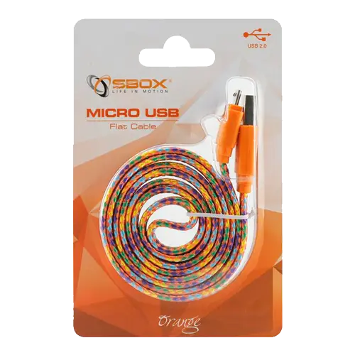 S-BOX Micro USB kabl, 1m (Narandžasti) - 900