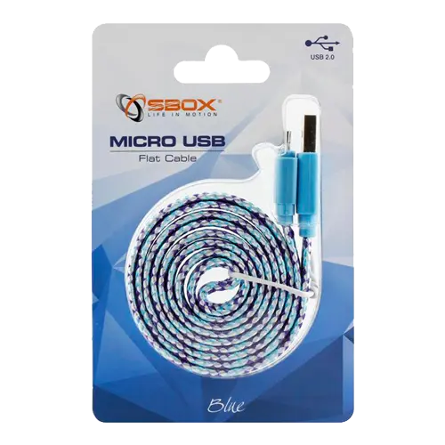 S-BOX Micro USB kabl, 1m (Plavi) - 898