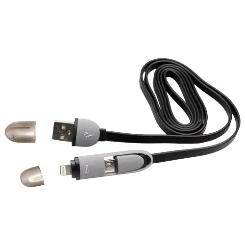 S-BOX Micro USB kabl + Lightning adapter 2in1,  1.5m (Crna) - 839