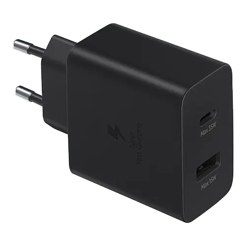 SAMSUNG EP-TA220-NBE USB-C + USB-A 35W Adapter