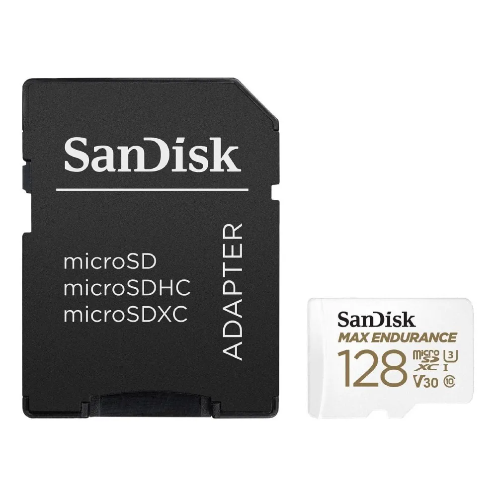 SANDISK MAX ENDURANCE microSD 128GB + SD Adapter