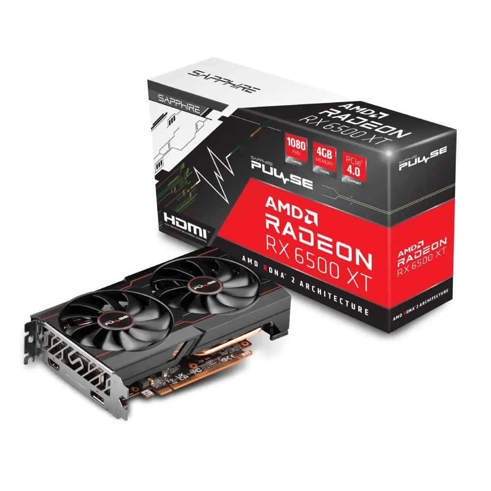 SAPPHIRE Pulse AMD Radeon RX 6500 XT 4GB