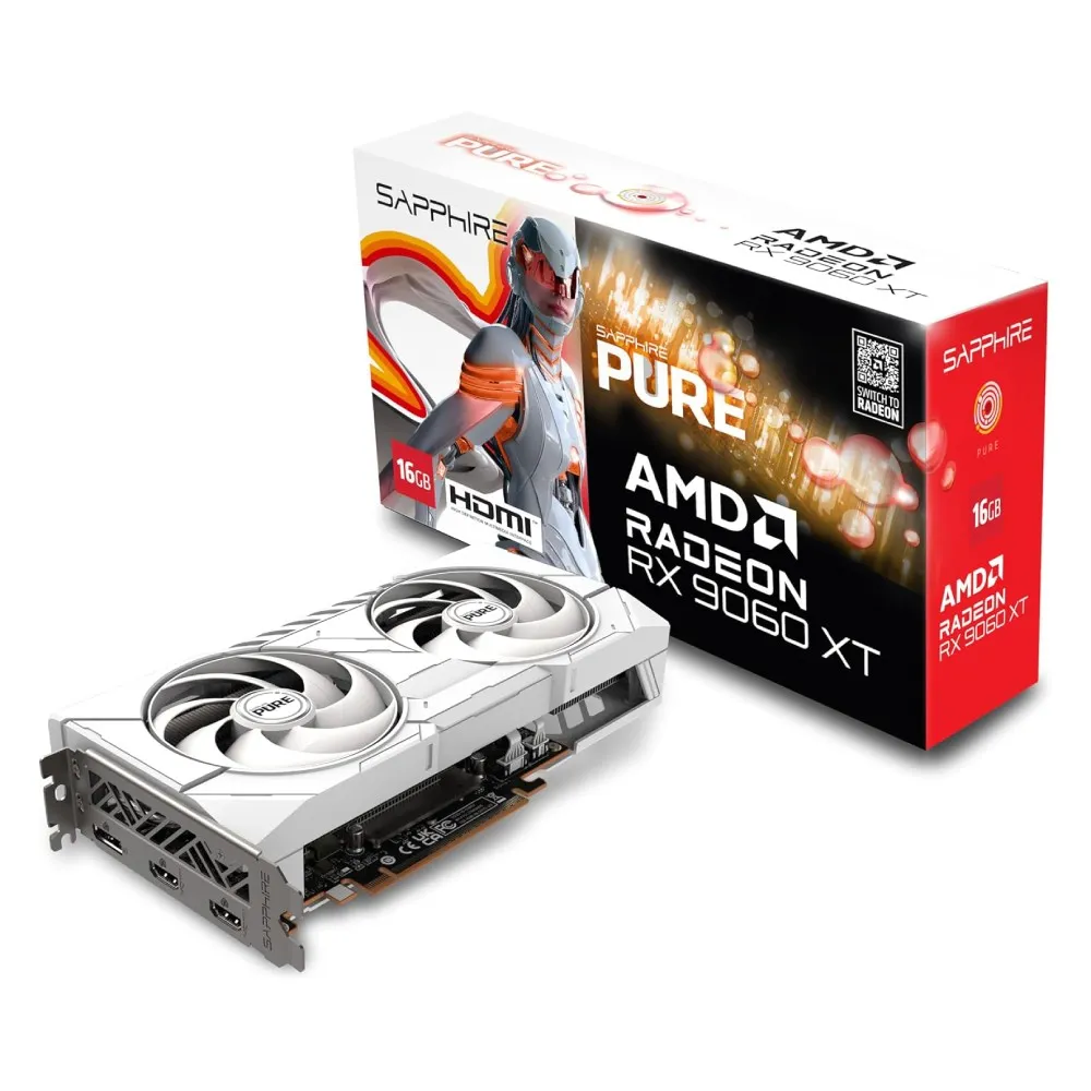 SAPPHIRE PURE AMD Radeon RX 9060 XT GPU