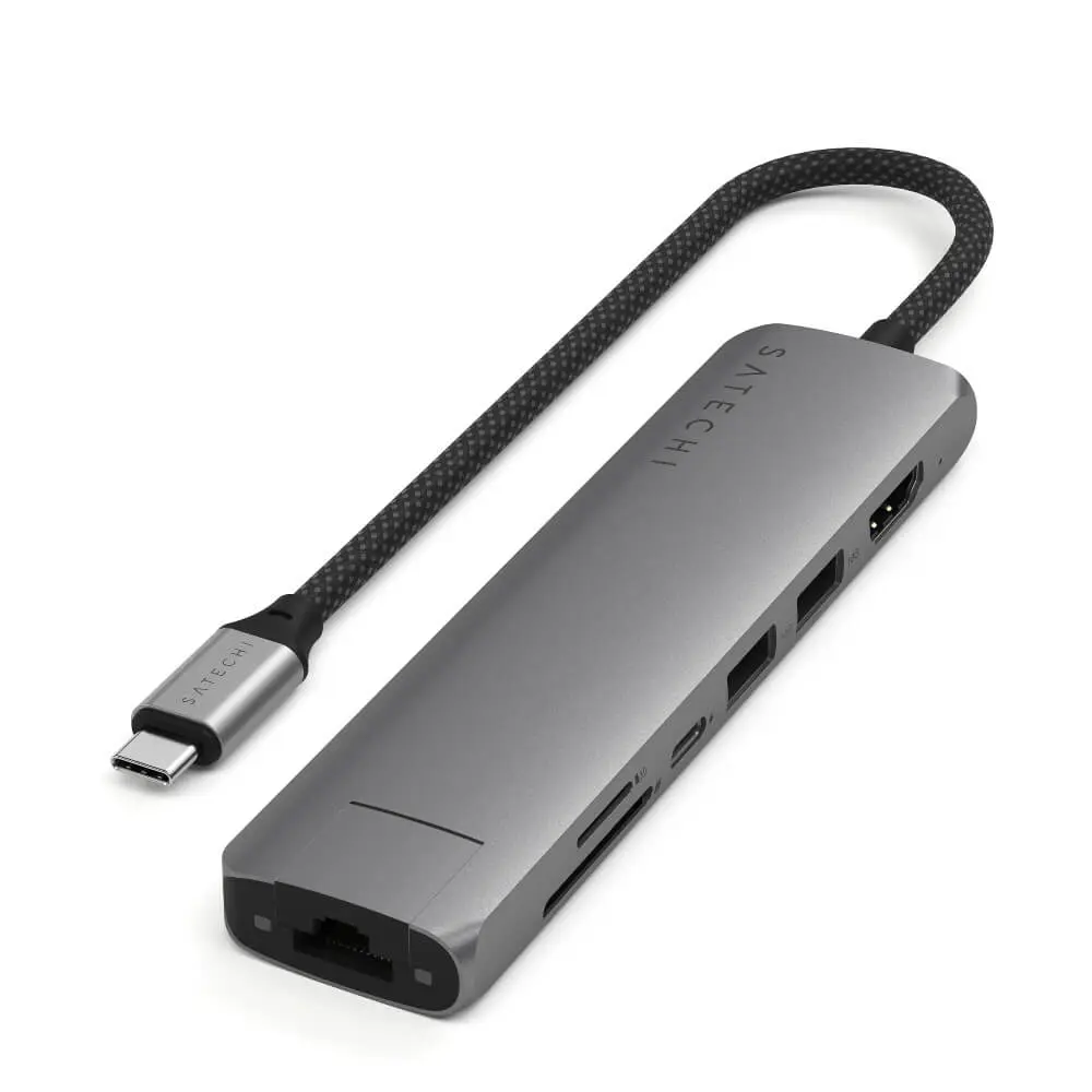 SATECHI 7 u 1 Space Grey Multiport Adapter