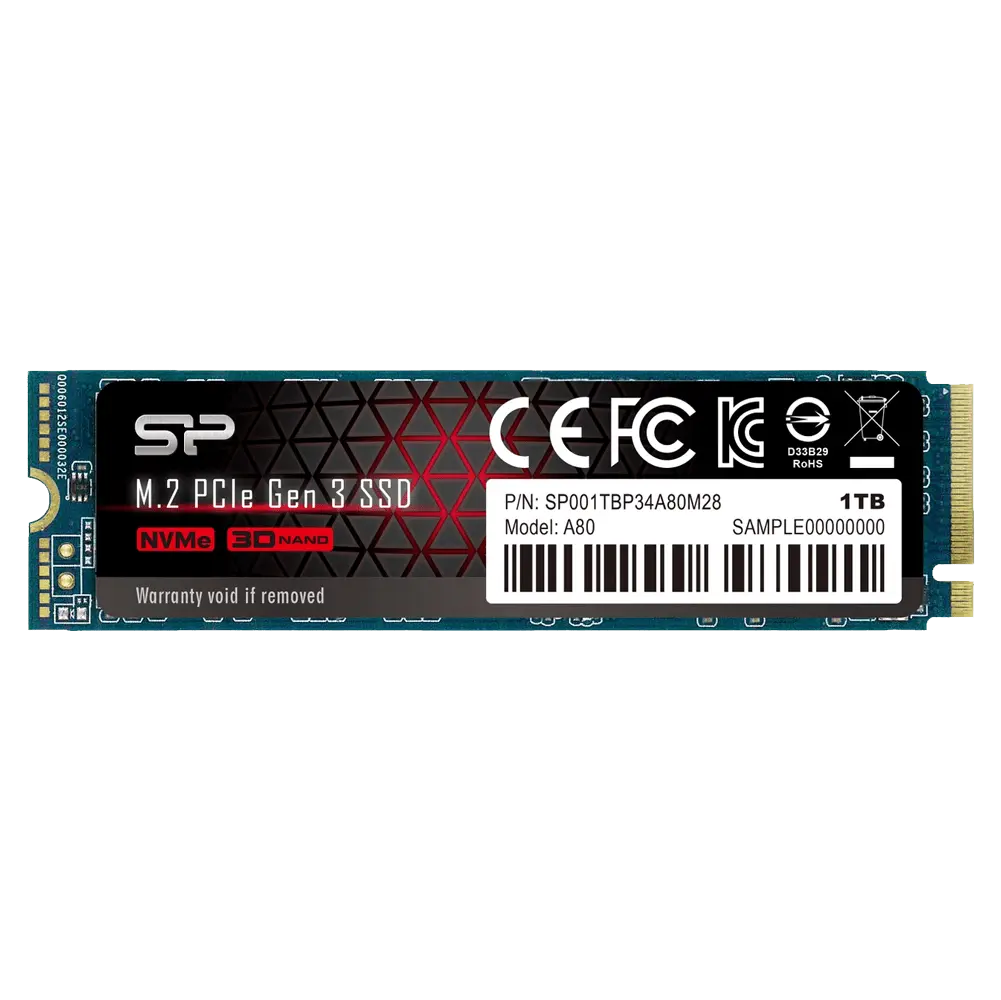 SILICON POWER A80 1TB M.2 2280 NVMe - SSD