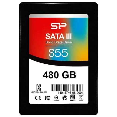 SILICON POWER SSD 480GB, 2.5", SATA III, Slim S55 - SP480GBSS3S55S25