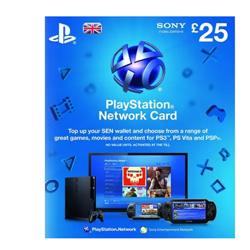 SONY PlayStation Network PSN Card £25 - za UK nalog