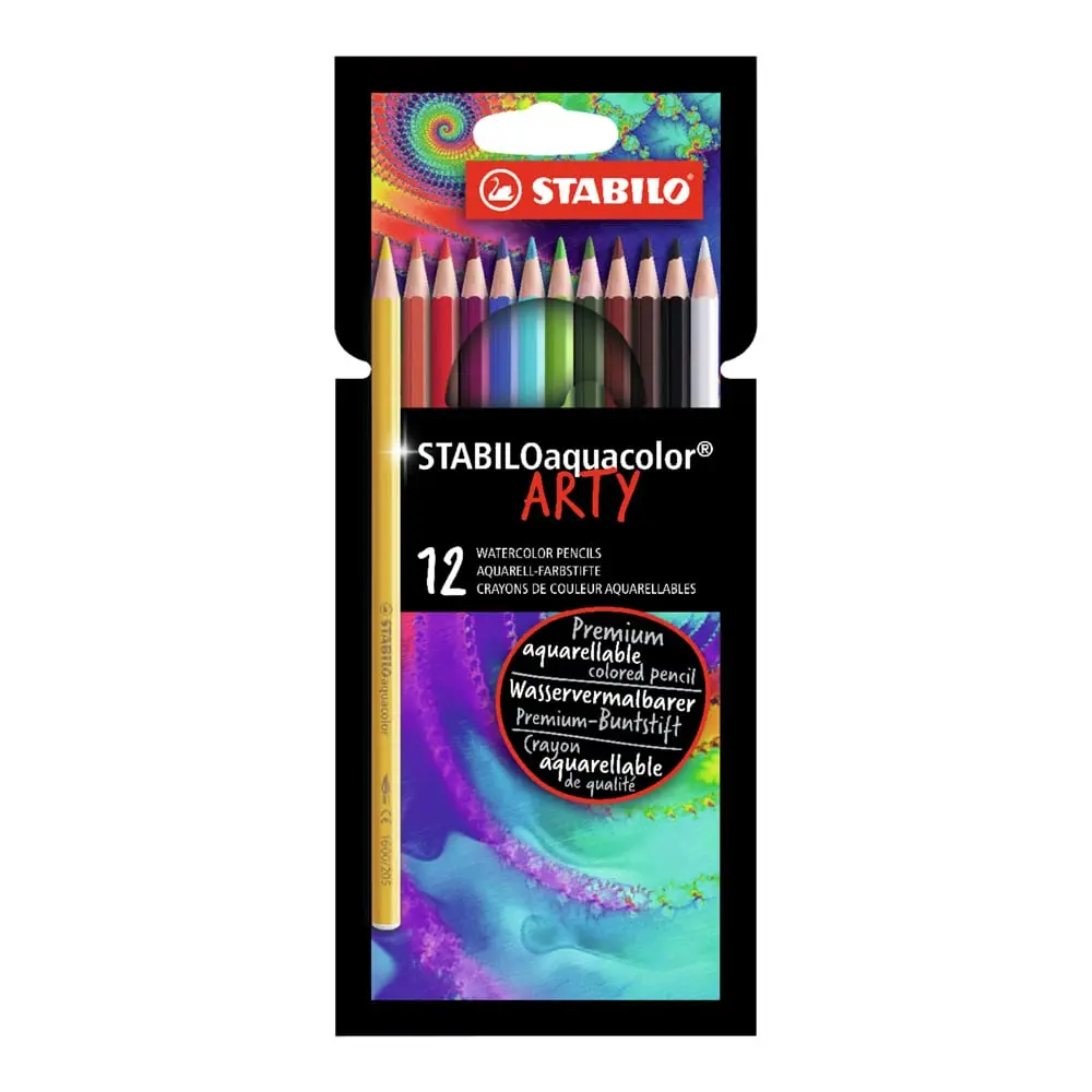 STABILO Acquacolor ARTY Set akvarel bojica 1/12