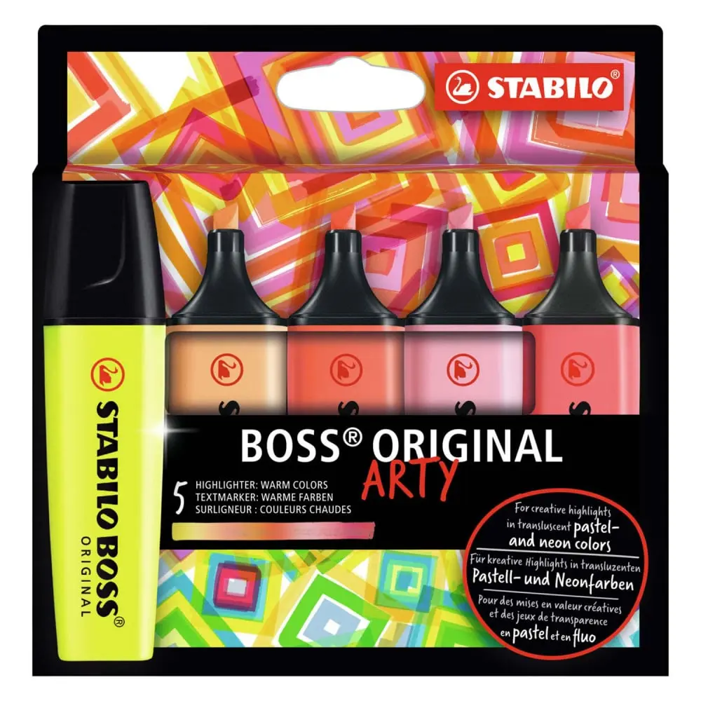 STABILO Boss Arty tople boje Marker set 1/5