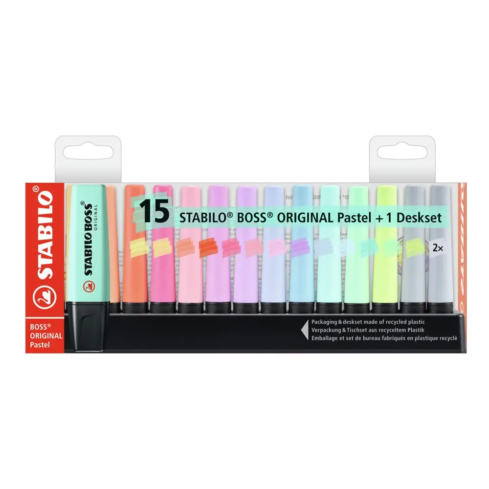 STABILO Boss Pastel 1/15 Markeri set