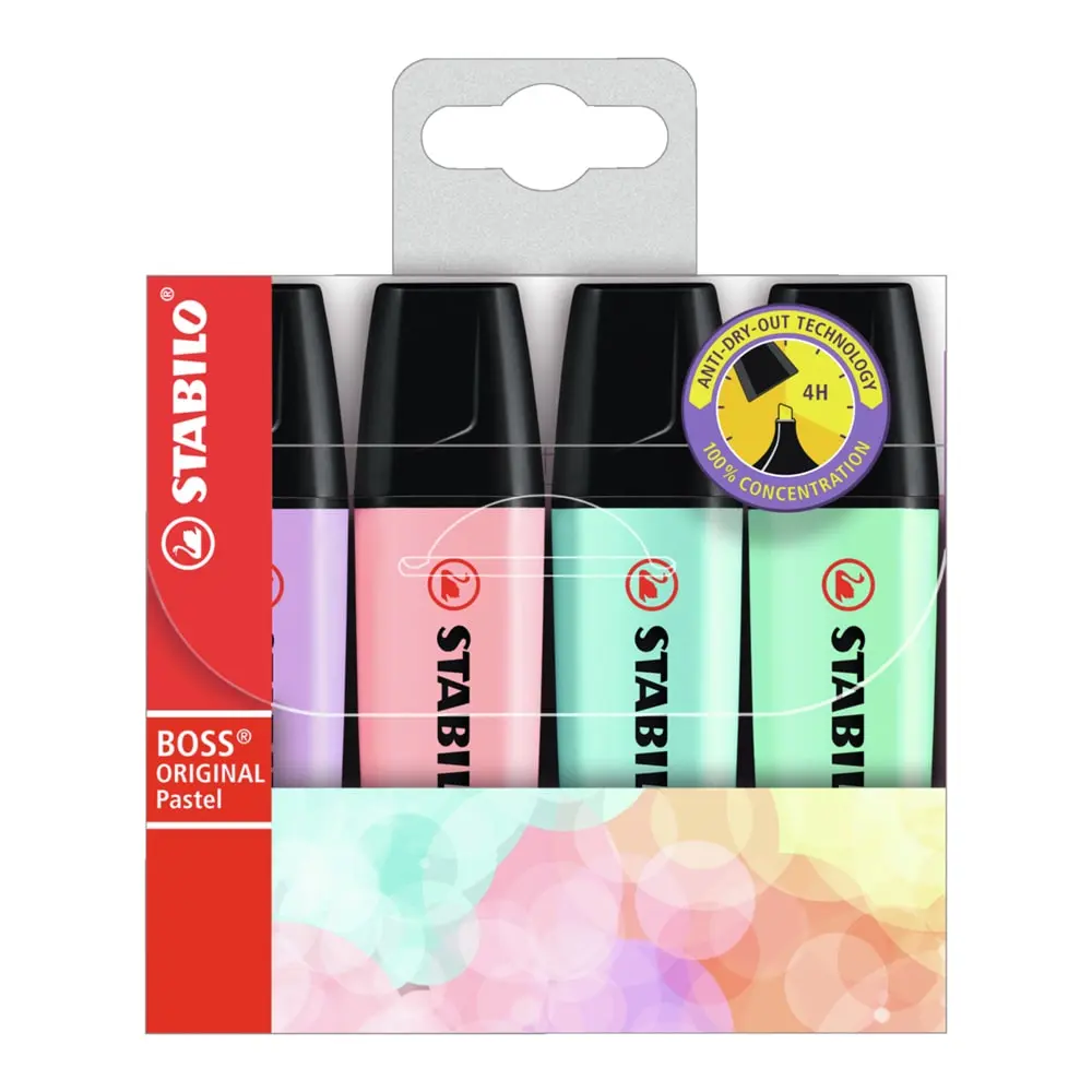 STABILO BOSS signir Pastel 1/4 Markeri set