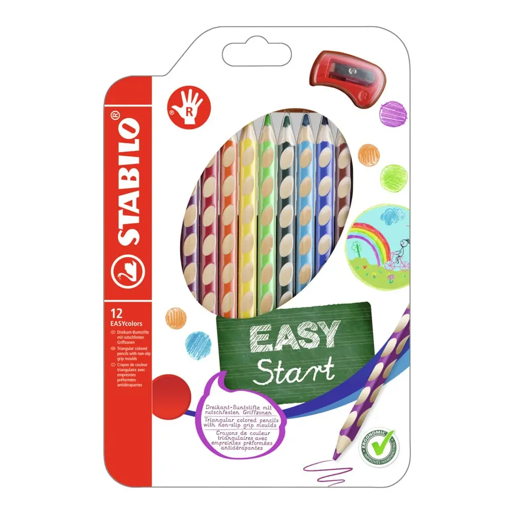 STABILO Easy Colors Set drvenih bojica za desnoruke 1/12