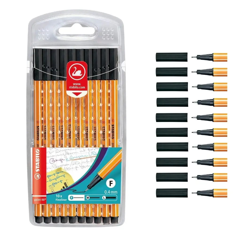 STABILO Point 88 Set 1/10 Flomasteri