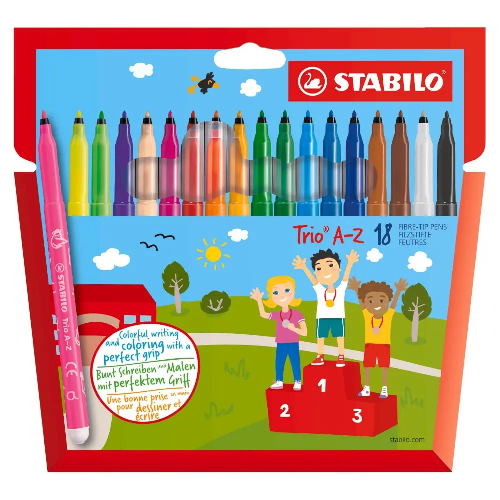 STABILO Trio A-Z 1/18 Flomasteri