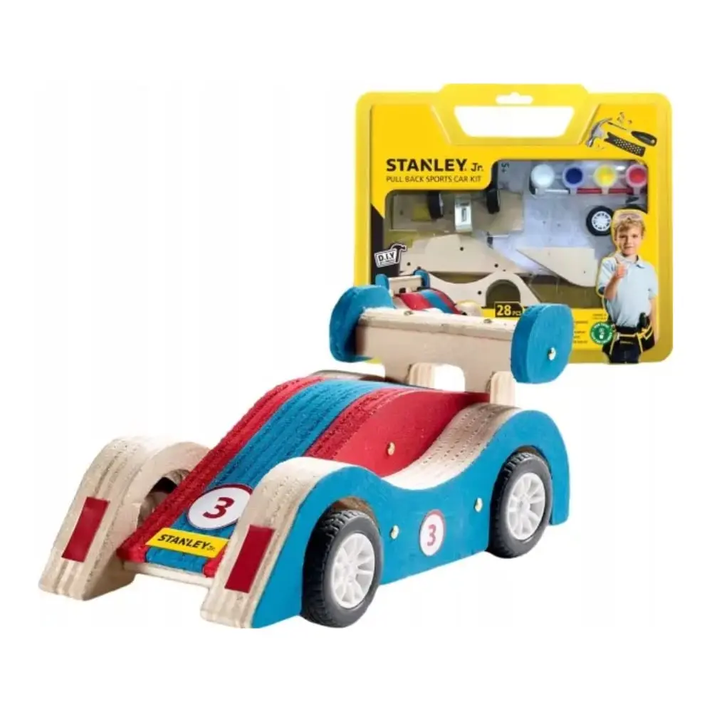 STANLEY Jr pull back sports car kit Kreativna radionica napravi auto