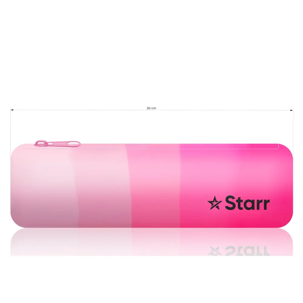 STARR Silikonska 20 x Ø6cm Okrugla pernica Roze/Tirkiz