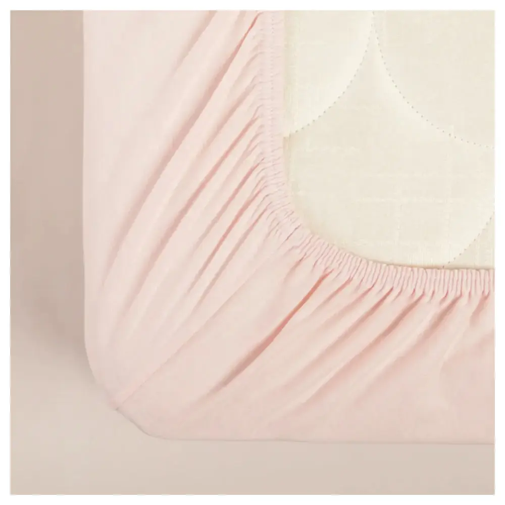 STEFAN 623-ROZE Krevetski čaršav sa lastišem Žersej Roze 60 x 120 x 20 cm