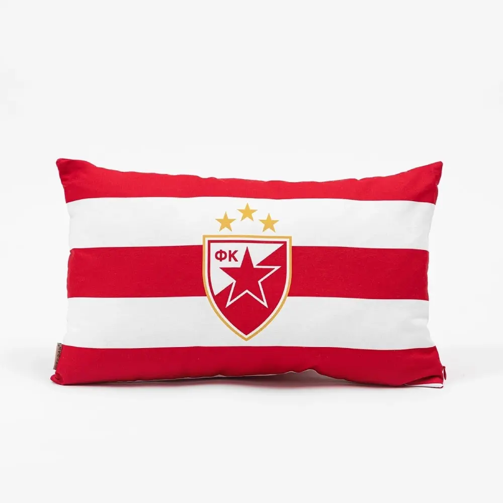 STEFAN Crvena Zvezda Pruge Dekorativni jastuk
