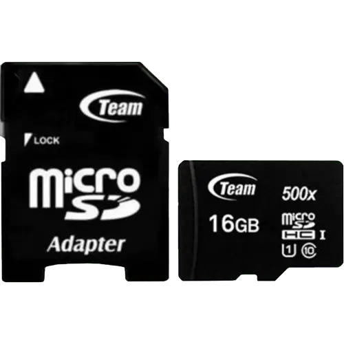 TEAMGROUP MicroSD 16GB + Adapter - TUSDH16GCL10U03 Memorijska kartica