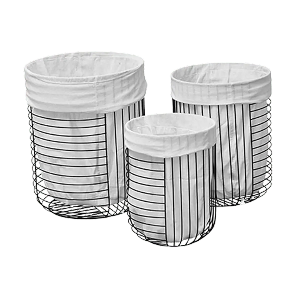 TENDANCE Set metalnih korpi za veš 3 komada - 84126103