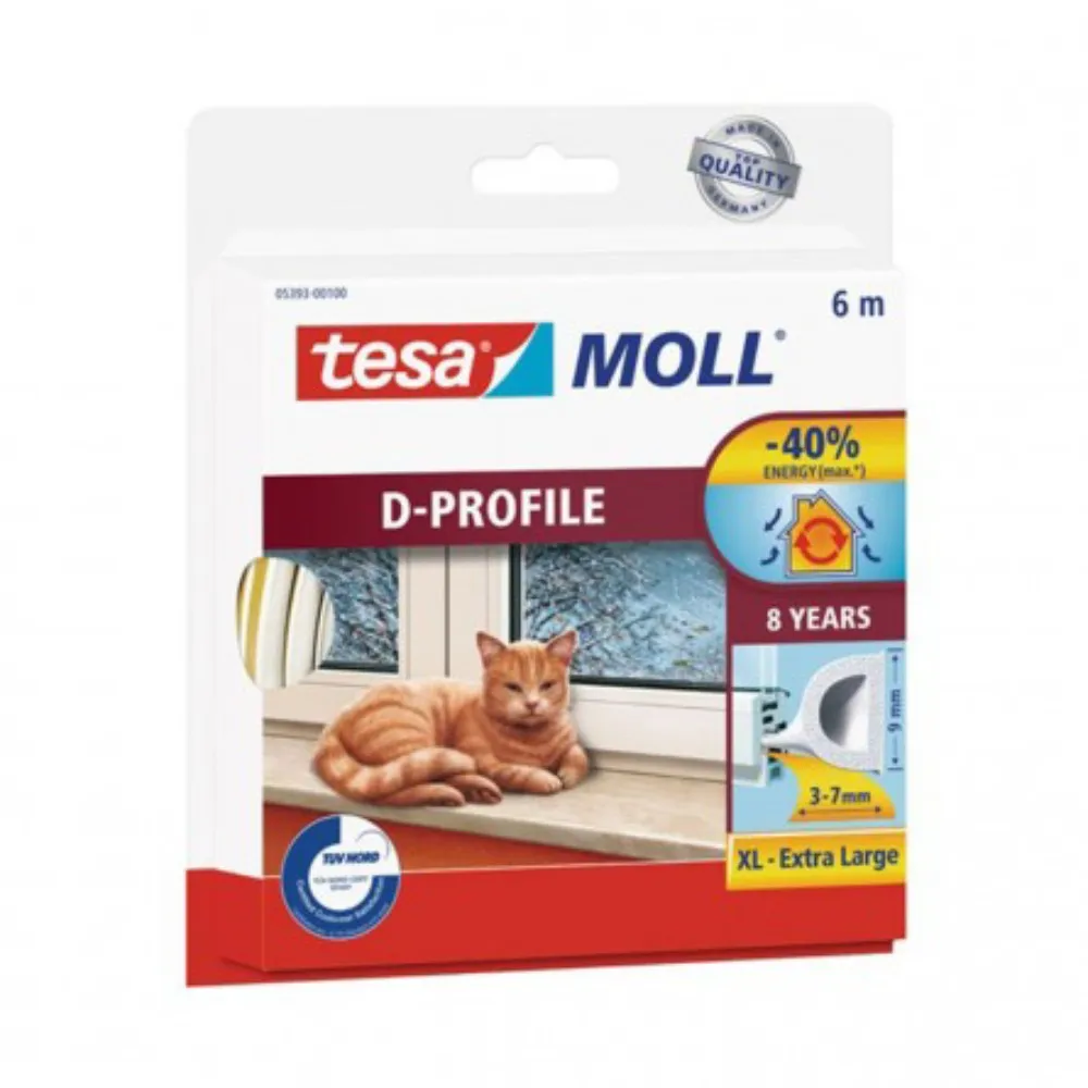 TESA Zaptivka D profil 6mx9mm