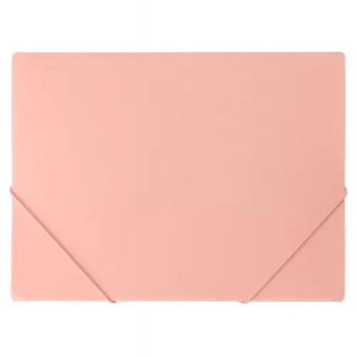 TIP TOP OFFICE Fascikla sa 3 klapne i 2 gume, PVC A4 Roze