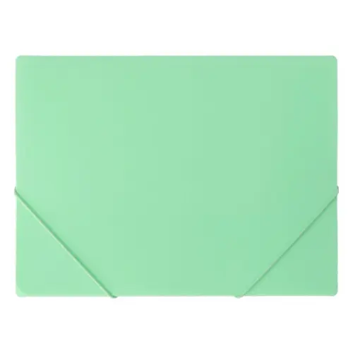TIP TOP OFFICE Fascikla sa 3 klapne i 2 gume, PVC A4 Zelena