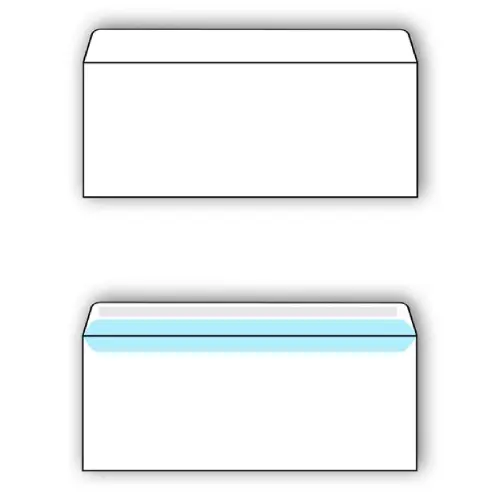 TIP TOP OFFICE Koverat American 100/1 23 x 11 cm Bela